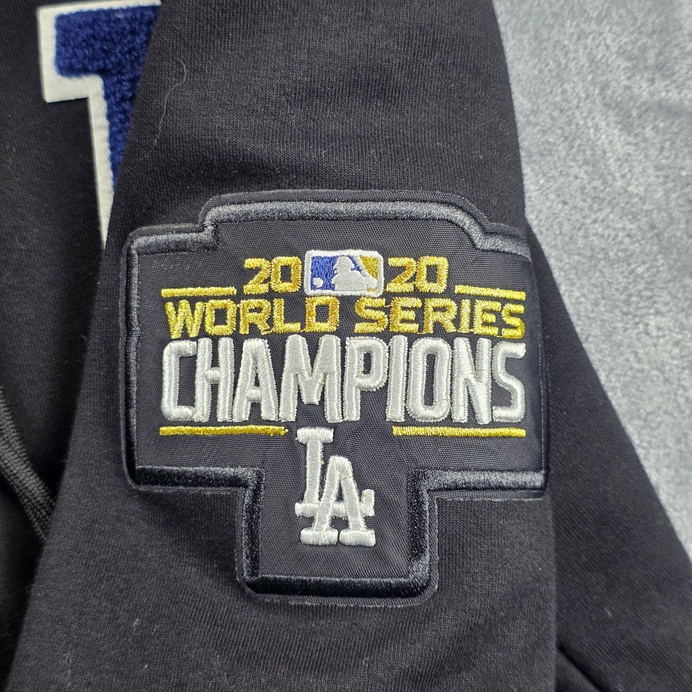 LA Dodgers Pro Standard Hoodie Mens S Black 2020 World Series Champions Patch - Picture 9 of 14